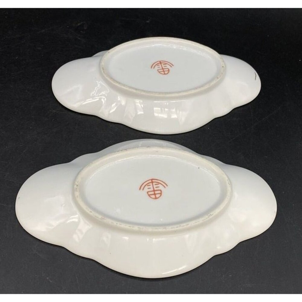 FS LOUIE & Co Berkeley CA Vintage 7” Bone Dish Chinese Restaurant LOT 2 - Picture 4 of 10